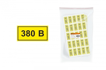 TDM ELECTRIC SQ0817-0011 Символ "380В" 15х50мм TDM